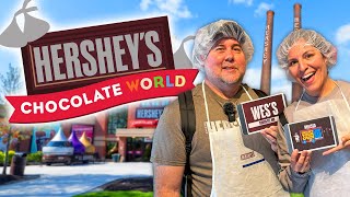 Exploring HERSHEYS CHOCOLATE WORLD  Create Your Own Candy Bar [upl. by Leahcin111]