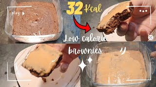 Low Calorie High Protein Brownies  Low calorie snacks  Low calorie dessert [upl. by Mcnally]