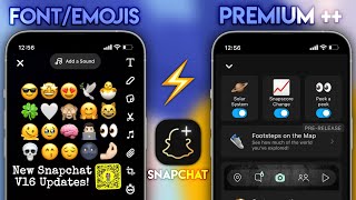 iOS Snapchat v16 On Android Latest Version 2024  With ios Emojis amp Dark Mode  Snapchat Features 🐣 [upl. by Euginimod77]