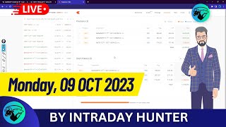 Live Intraday Trade  Bank nifty Option Trading by Intraday Hunter  09 OCT 2023 [upl. by Bock]