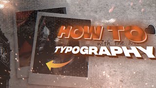 Tutorial PMV Typography Style  Alight Motion [upl. by Hsivat]