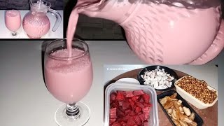 How To Make Tigernut Milk With Beetroot Coconut And Date  Healthy And Refreshing Drink [upl. by Clementius]