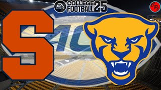 Syracuse vs Pitt Week 9 ACC College Football 25 SIM [upl. by Nayb294]