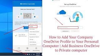 How to Add Your Company OneDrive Profile to Your Personal Computer  Add OneDrive to computer [upl. by Ettevy]