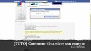 TUTO Comment désactiver facilement son compte Facebook [upl. by Jurgen]