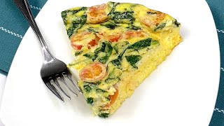 Frittata recipe oven baked  Spinach frittata [upl. by Farrica]