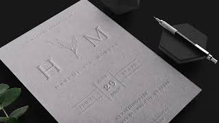 Letterpress Wedding Invitations [upl. by Amoritta]