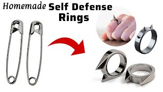 DIY Homemade self defense ringshow to make ringshow to make ringrings makinghomemade rings [upl. by Stasny]