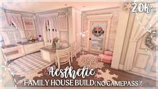 20K BLOXBURG AESTHETIC FAMILY HOUSE BUILD NO GAMEPASS [upl. by Yakcm]