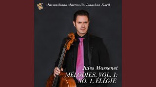 Mélodies Vol 1 No 1 Élégie Arr for Cello and Piano by Orfeo Mandozzi [upl. by Noryk]