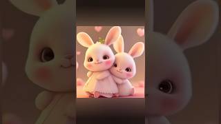 Cute rabbit 4k ai animation trending animal [upl. by Akcired]