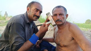 Asmr Beard Shaving with Foam and old barber 💲 [upl. by Aniaj]