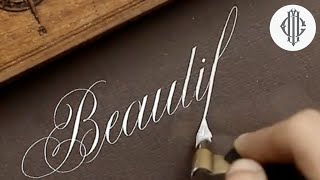 Oddly Satisfying Video Best Copperplate Calligraphy Compilation [upl. by Luna505]