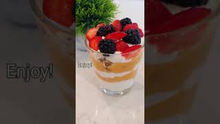 Yogurt Pudding Parfait  5 Minutes Dessert [upl. by Anees767]