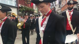 MG Harmonie Appenzell beim Einmarsch an der Landsgemeinde 2022 [upl. by Ynelram142]