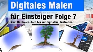 Digitales Malen für Einsteiger  Der Baum mit iPad Pro und Apple Pencil [upl. by Mehalick502]