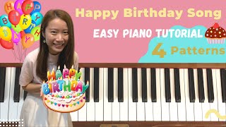 How to play “HAPPY BIRTHDAY TO YOU”  EASY Piano Tutorial  SHEET MUSIC [upl. by Wiggins]