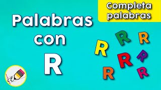 Completa palabras con las sílabas RA RE RI RO RU [upl. by Wilek]