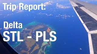 TRIP REPORT  Delta MD88 MD90 St Louis to Turks and Caicos [upl. by Ylen94]