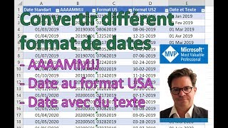 Convertir les dates facilement dans Excel [upl. by Shantha]