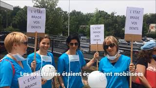 Manifestation des dentistes à NiortBessines [upl. by Bevus893]