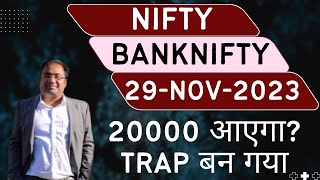 Nifty Prediction and Bank Nifty Analysis for Wednesday  29 November 2023  Bank NIFTY Tomorrow [upl. by Anrapa544]