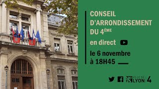 Conseil darrondissement du 4ème du 6 novembre 2024 [upl. by Otnicaj]