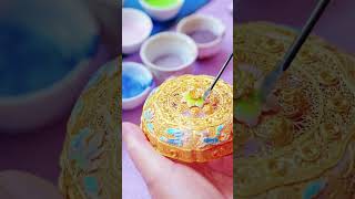 Chinese ancient luxury gold bowl shorts diy course traditional handmade [upl. by Reitman6]