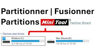 Comment partitionner disque dur ou fusionner des partitions sous Windows 11 ou 10 avec MiniTool [upl. by Moraj]