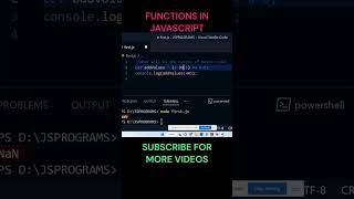 Functions in Javascript [upl. by Zabrine]