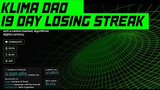 Klima DAO How Much I made in a 19 Day Losing Streak  Real Results [upl. by Alderson]