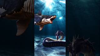 Megalodon shark VS all sea monster 🔥💪short megalodon shark sea monster animals [upl. by Lamek645]