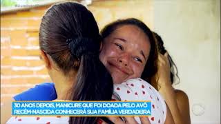 Relembre alguns dos encontros familiares mais emocionantes do Domingo Show [upl. by Hulbig]