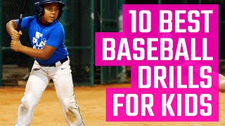 10 Best Baseball Drills for Kids  Fun Youth Baseball Drills From the MOJO App [upl. by Earezed519]