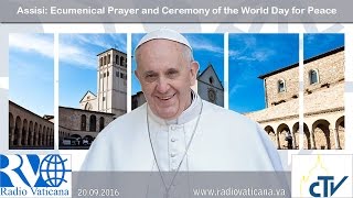 Ecumenical Prayer and Concluding Ceremony of the World Day for Peace  20160920 [upl. by Adnawyek642]