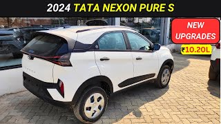 2024 Tata Nexon Pure S ✅ Variant Detailed Walkaround l Nexon 2nd Base Model Review l nitin ghule [upl. by Winfield]