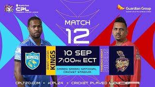 LIVE  St Lucia Kings vs Trinbago Knight Riders  CPL 2024 [upl. by Faustena747]