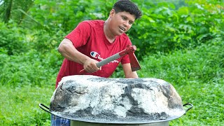 YUMMY GOAT RECIPE  Whole Lamp Cooked Under a Thick Layer Of Salt  Cooking Skill Village Food [upl. by Nosac]