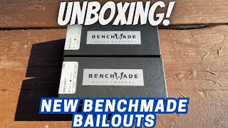 Unboxing  Benchmade Bailout’s New Color amp Aluminum Handles [upl. by Anerehs306]