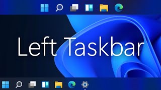 Windows 11  Move Taskbar Icons to Left [upl. by Lakym422]