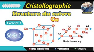 Structure du cuivre CFC exercice1 série 2 [upl. by Whang]