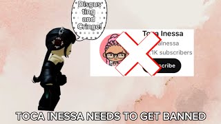 TOCA INESSA NEEDS TO GET BANNED BECAUSE SHE MAKES INNPROPIATE VIDEOSTHUMBNAILS Rant2024 [upl. by Nessa776]