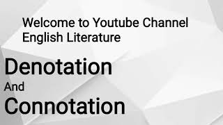 Denotation and Connotation  Denotation and Connotation in Urdu Hindi [upl. by Sehcaep]