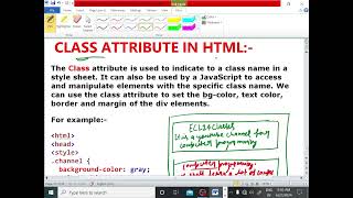 HTML TUTORIAL LECTURE  29DIV ELEMENT CLASS ATTRIBUTE EXPLANATION WIT EXAMPLE ECL365CLASSES [upl. by Hertzfeld790]