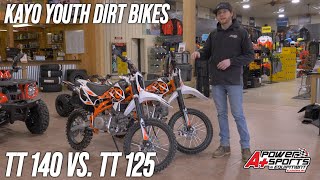 2022 Kayo TT 140 vs TT 125 Review Exhaust Comparison [upl. by Alleynad]