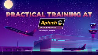 Practical training at Aptech Aviation Academy [upl. by Issy190]