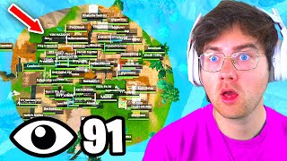 I Got 100 Players To Land At Shifty Shafts In OG Fortnite Scuffed Tournament [upl. by Pelagias869]