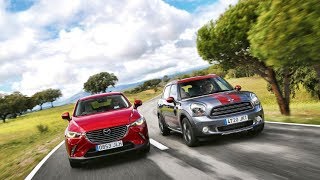 2019 Mazda CX3 vs 2018 Mini Countryman ALL4 [upl. by Burdelle]