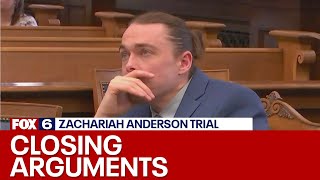 Zachariah Anderson trial closing arguments jury deliberates  FOX6 News Milwaukee [upl. by Yleoj]