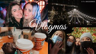 ✨VLOGMAS 1 mucha fiesta chocolate caliente y mercadillo navideño☕️  Laura Monedero [upl. by Monagan]